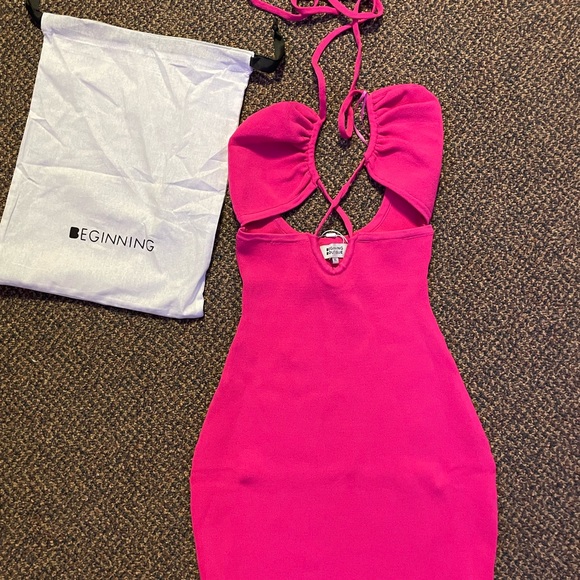 Hot pink mini blake dress from beginning boutique - Picture 5 of 5